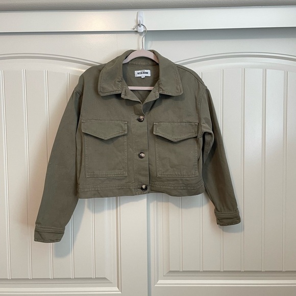 The Rita Row Edda khaki jacket army green size small - Picture 2 of 8